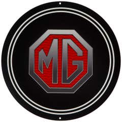 SIGN, ROUND, MG HORN