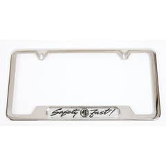 MG Safety Fast License Plate Frame - Stainless Steel