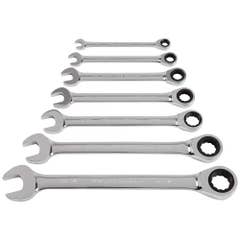 7-Piece  Whitworth Ratcheting Combination Wrench Set
