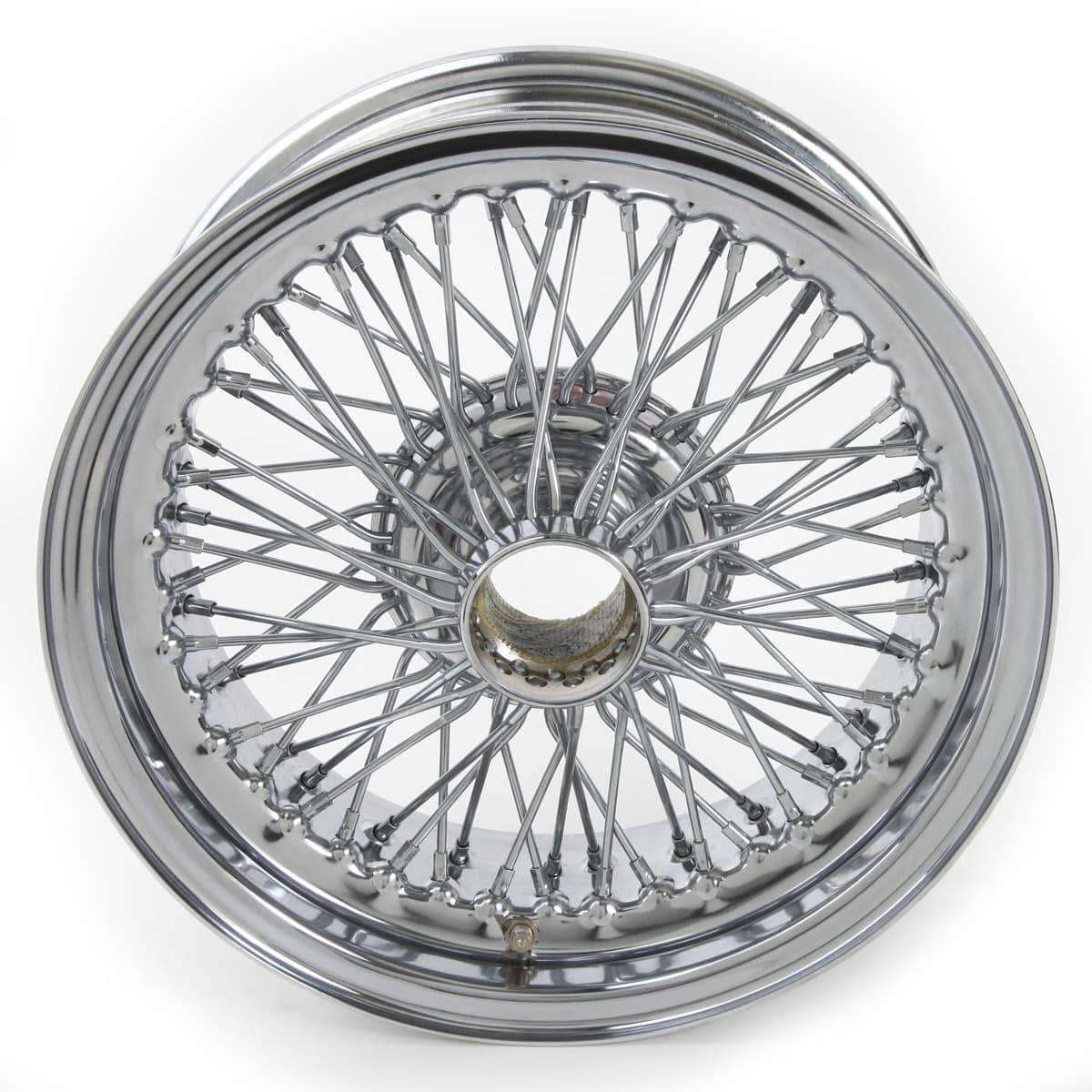 Set of 4 Wire Wheels, Chrome, 15
