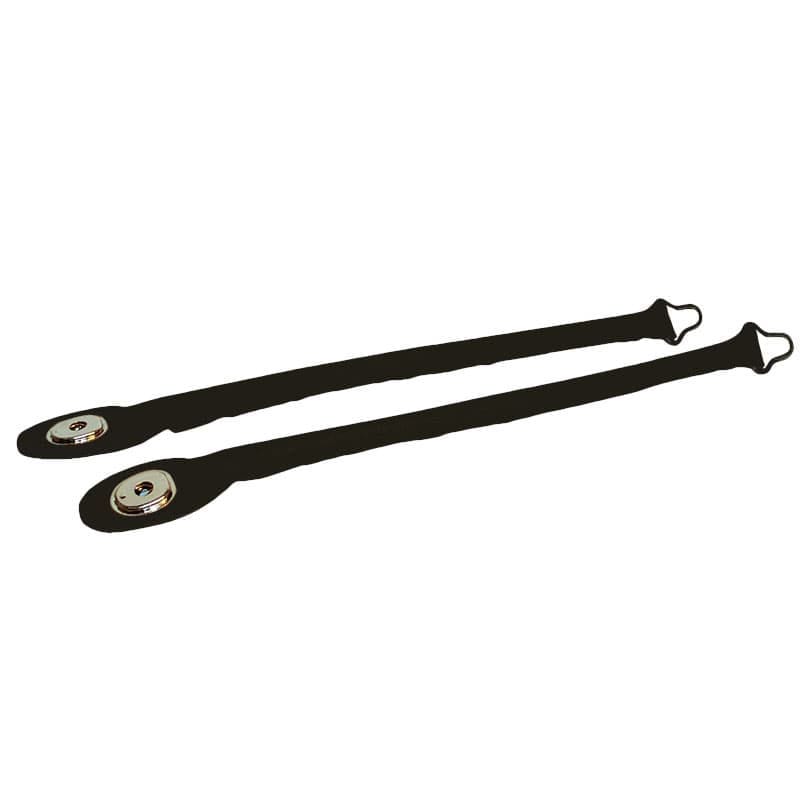 Hold Down Strap Pair, Black | Moss Motors