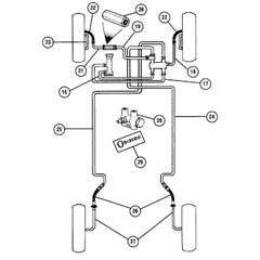 Brake Pipes for Diagonal Split System (LHD)