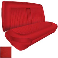 REAR SEAT COVERS, RED