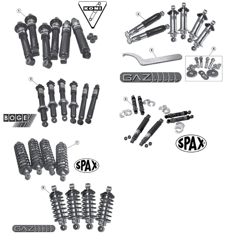 Jaguar E-Type Rear Suspension Replacement Parts | Moss Motors