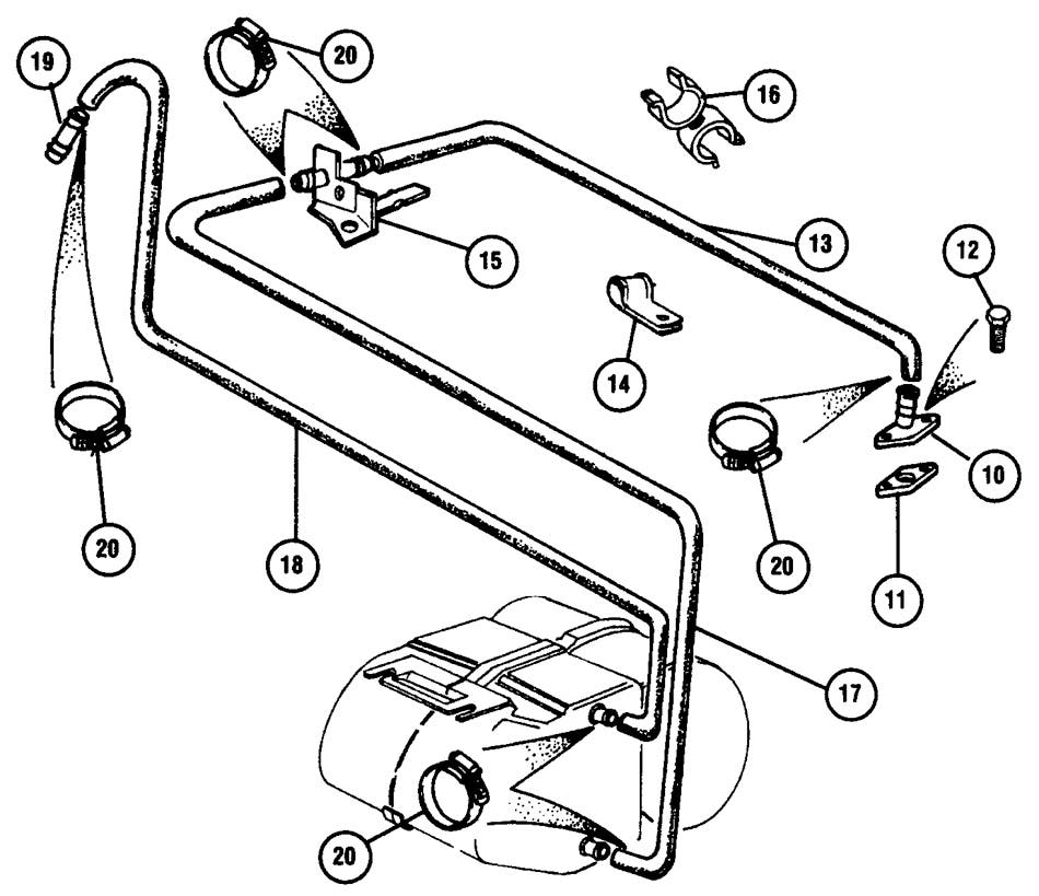 Heater Hoses - (from VIN 396449 on, Aug. 1988)