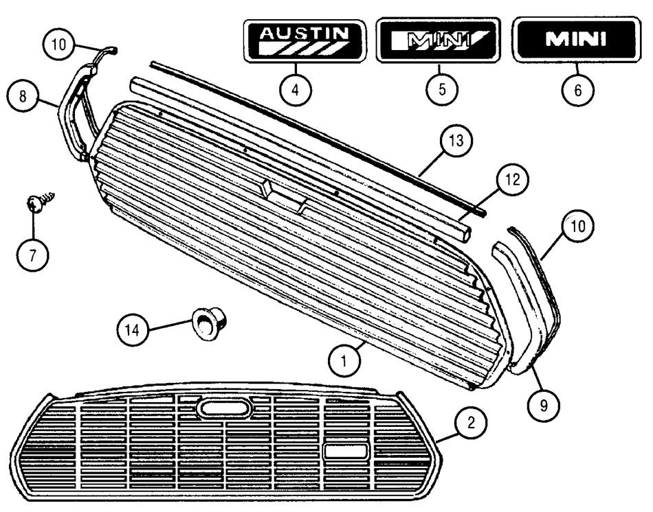 Front Grille and Fittings