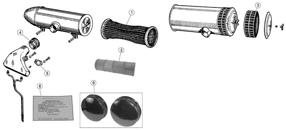 Air Filters and Components - Mk VII, VIII, IX