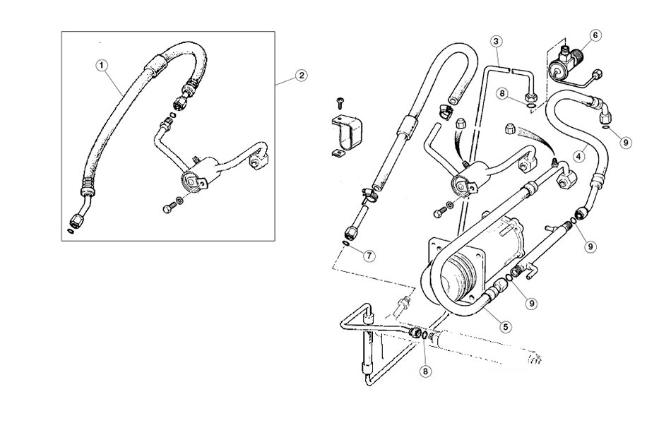 A/C Hoses, XJS 5.3 V-12 through 1991