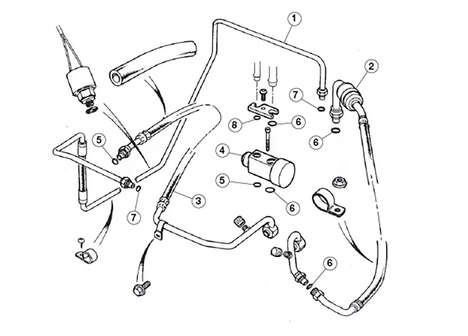 A/C Hoses XJS 6.0 V-12