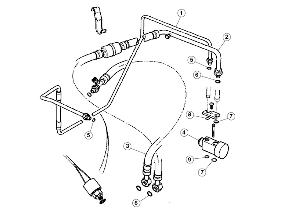 A/C Hoses XJS 4.0