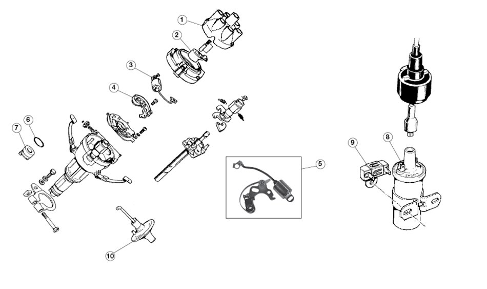 Distributor, XJ6 Series I & II w/ Points