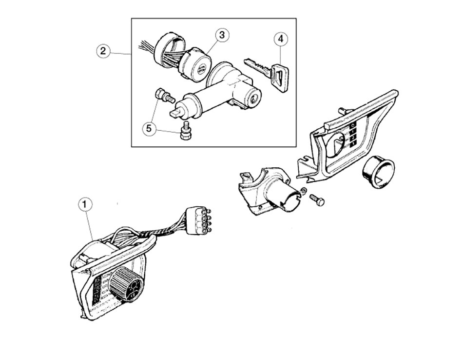 Headlamp & Ignition Switches, XJS