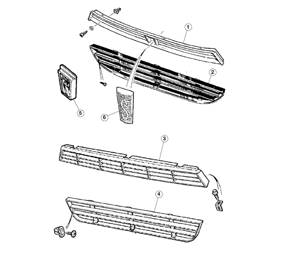 Front Grille, XJS