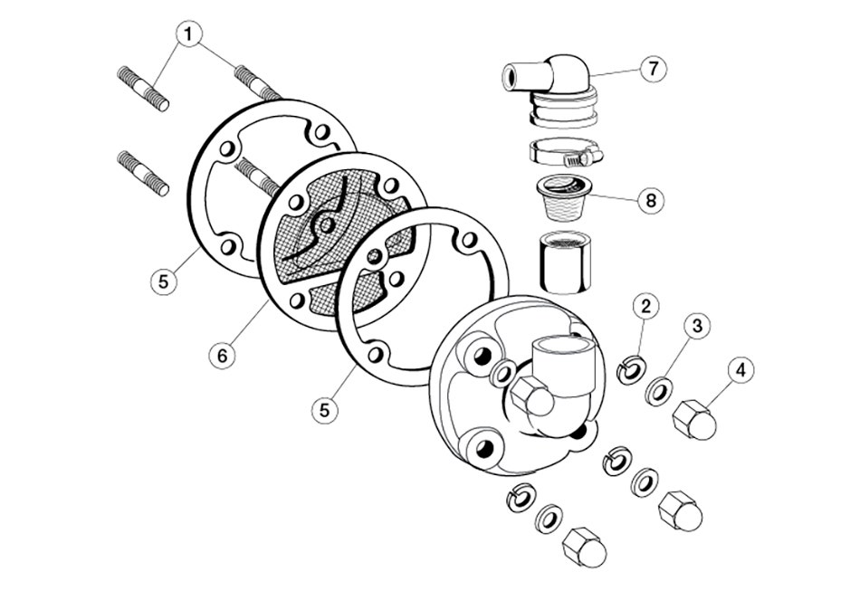 Cylinder Head Breather Components, 4.2 Liter