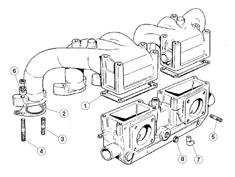 Intake Manifold, V-12 Carbureted