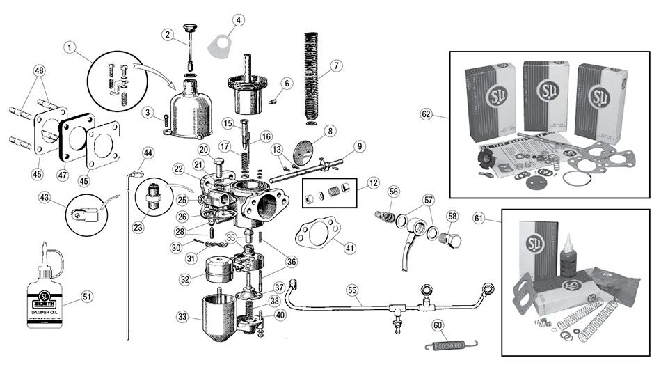 HD6 & HD8 Carburetors, XK150-150S