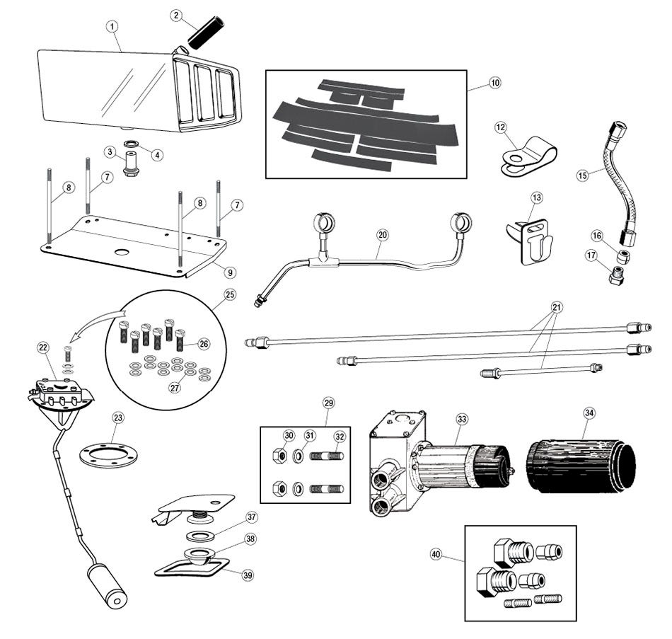 Fuel System, XK120