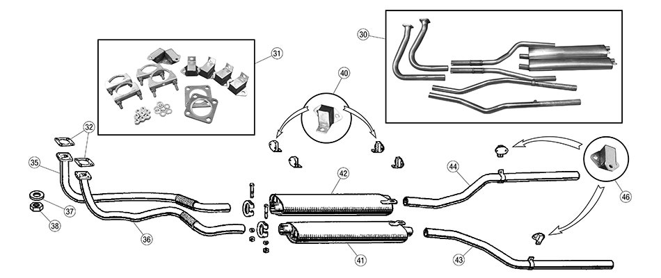 XK140-150 Exhaust System