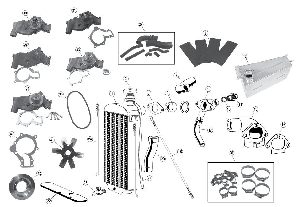 Cooling System, XK120