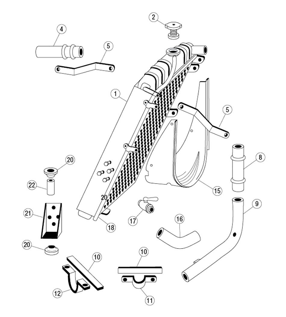 Radiator, XK140