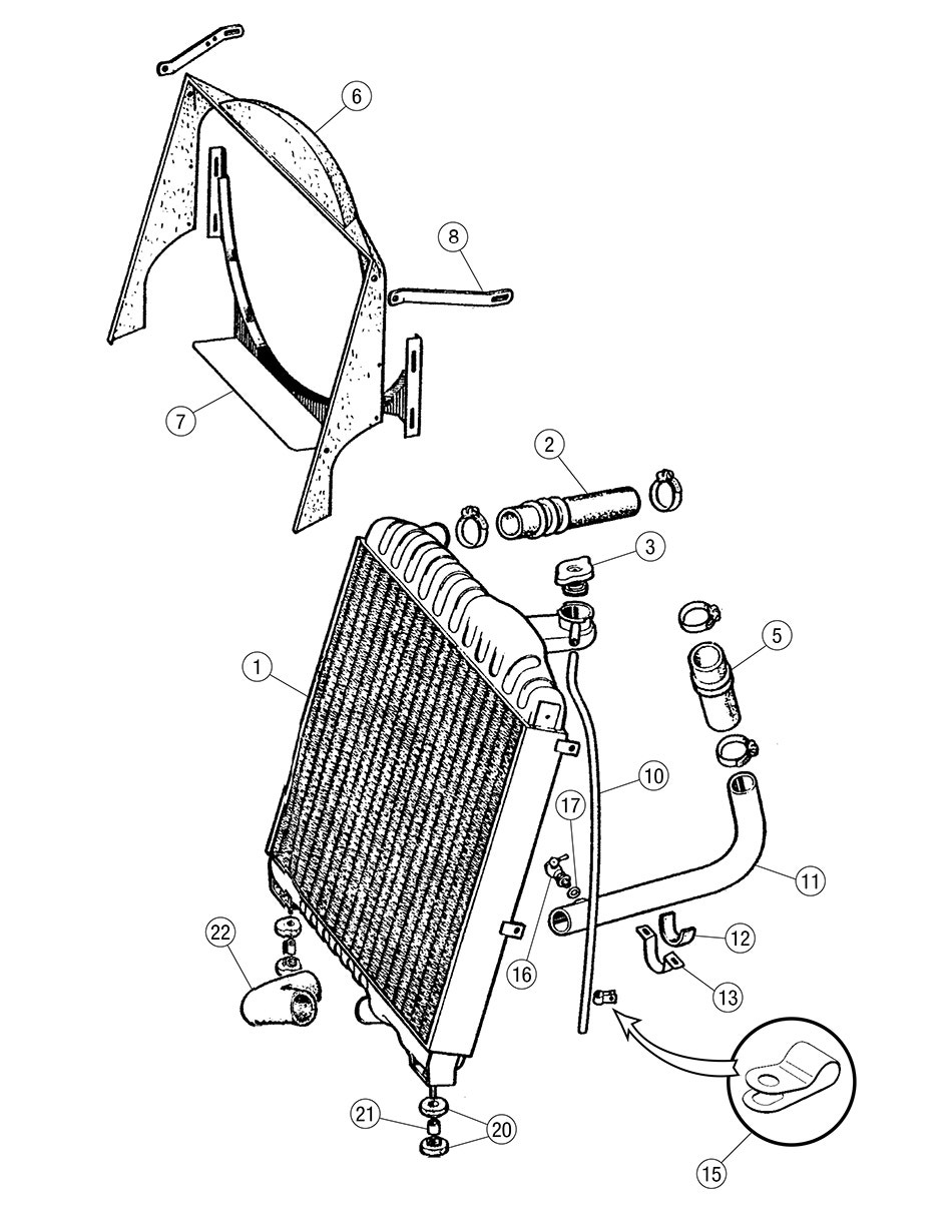 Radiator, XK150