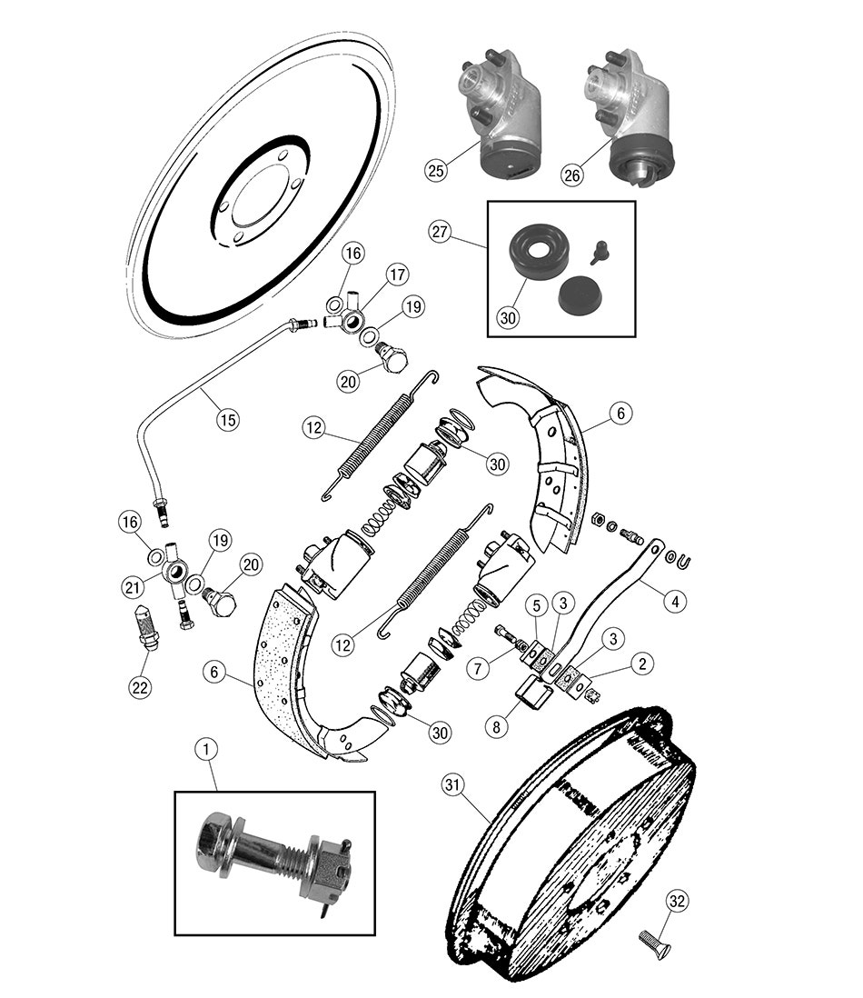 Front Brakes, XK120-140