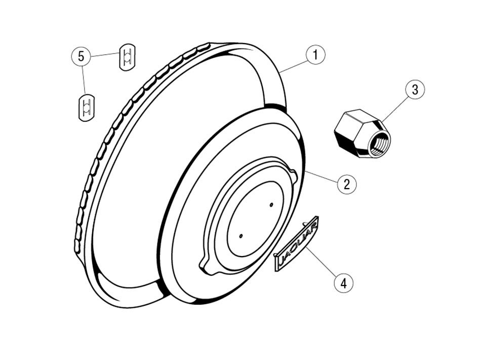 Disc Wheel Components, XK120-140