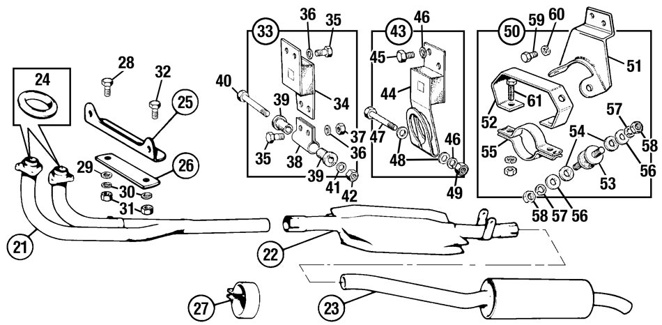 Exhaust System 1968-74