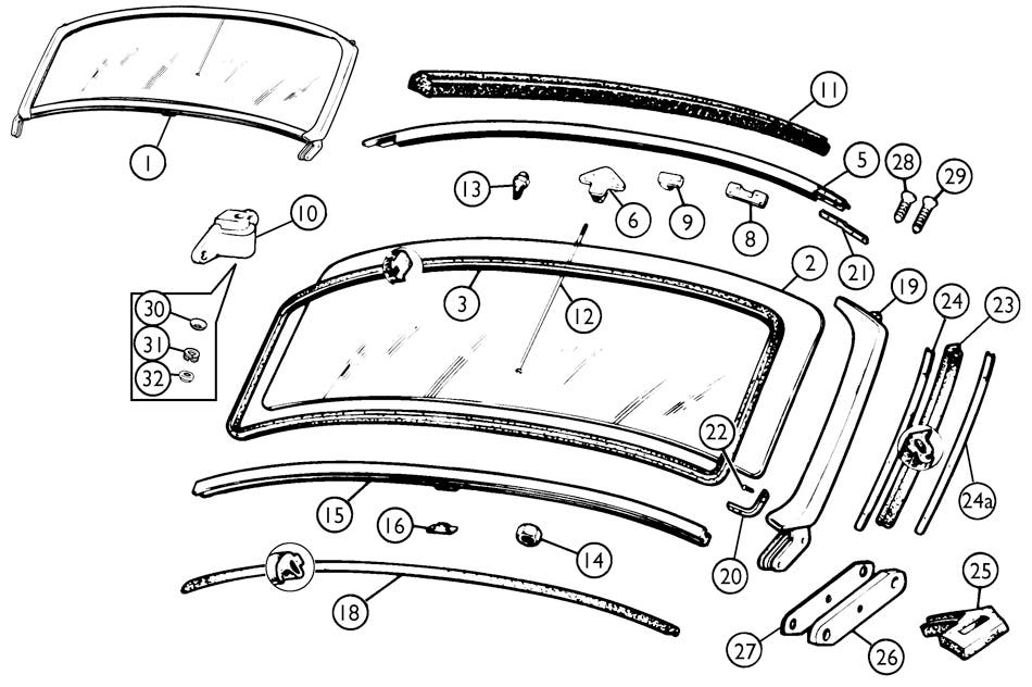 Roadster Windshield