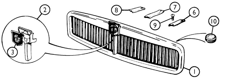 Front Grille, 1962-69