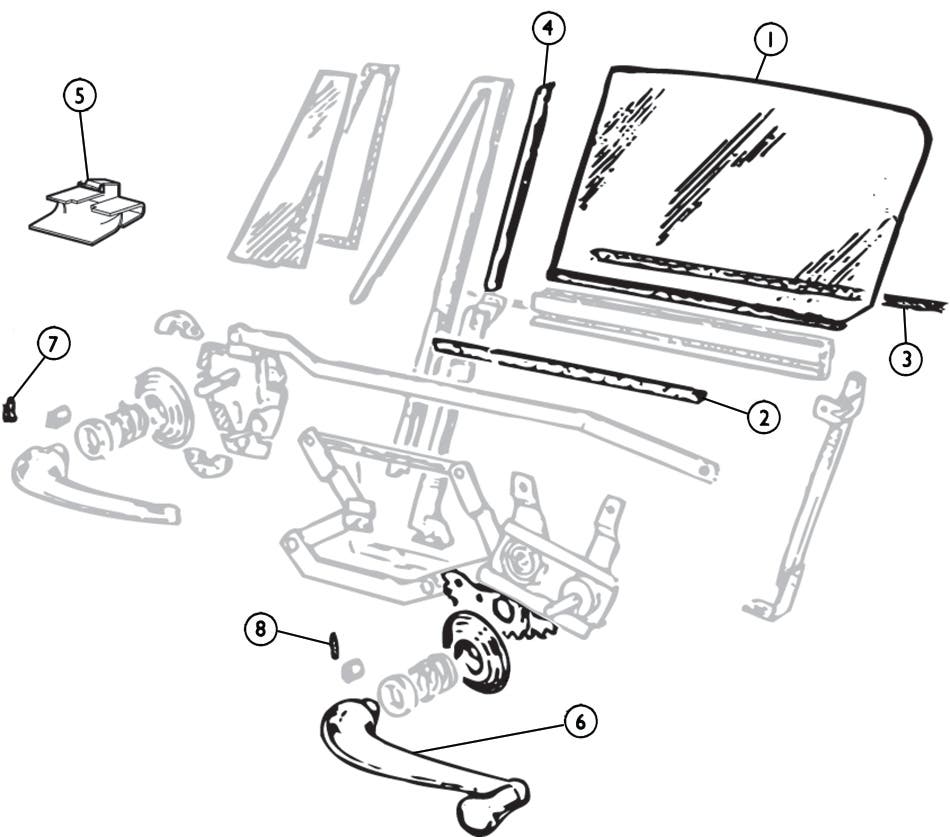 Sunbeam Door Components for Alpine & Tiger