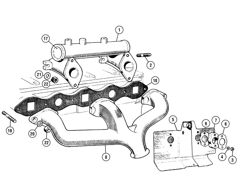 Manifolds & Heatshield - 948 Bugeye