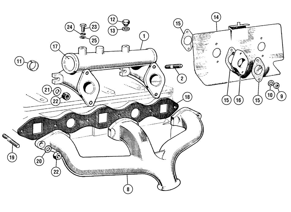 Manifolds & Heatshield - 948 (not Bugeye) & 1098