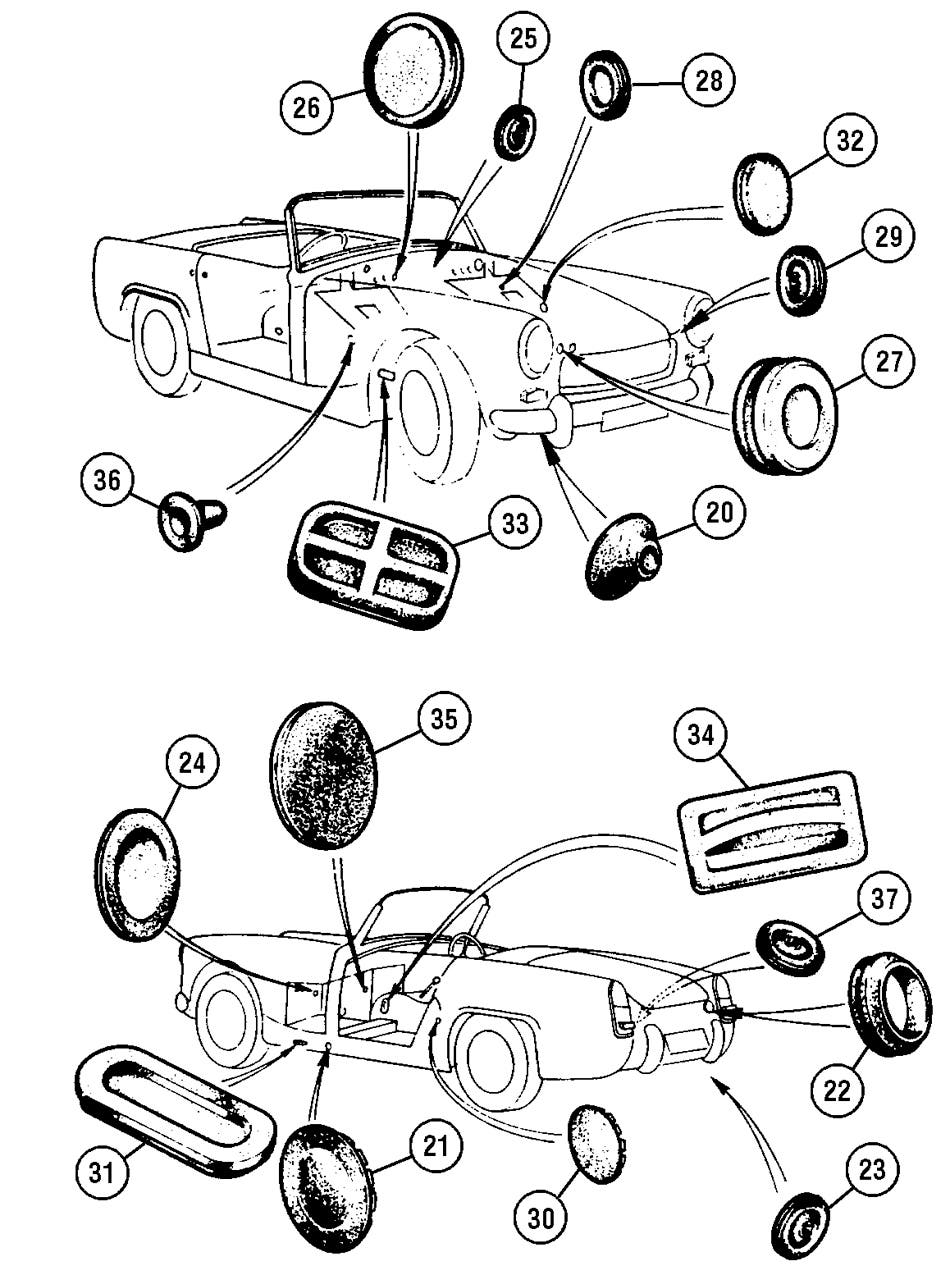 Plugs & Grommets (not Bugeye)