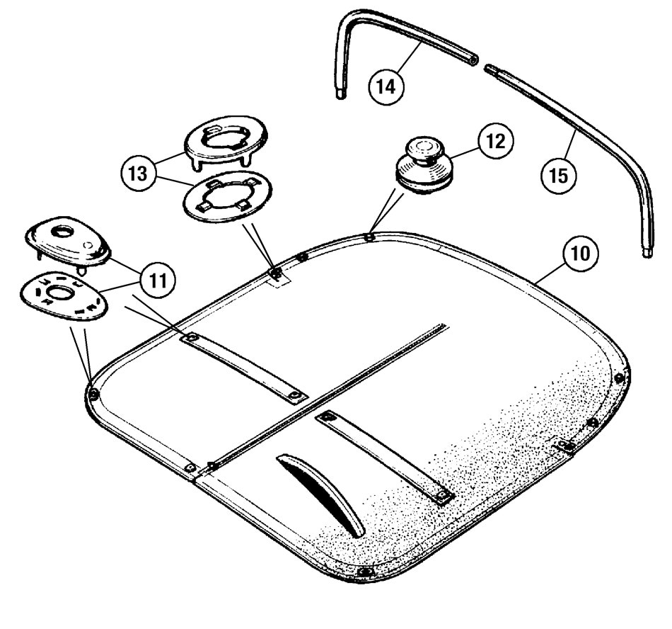 Tonneau Cover & Fittings   Sprite MKII, Midget MKI