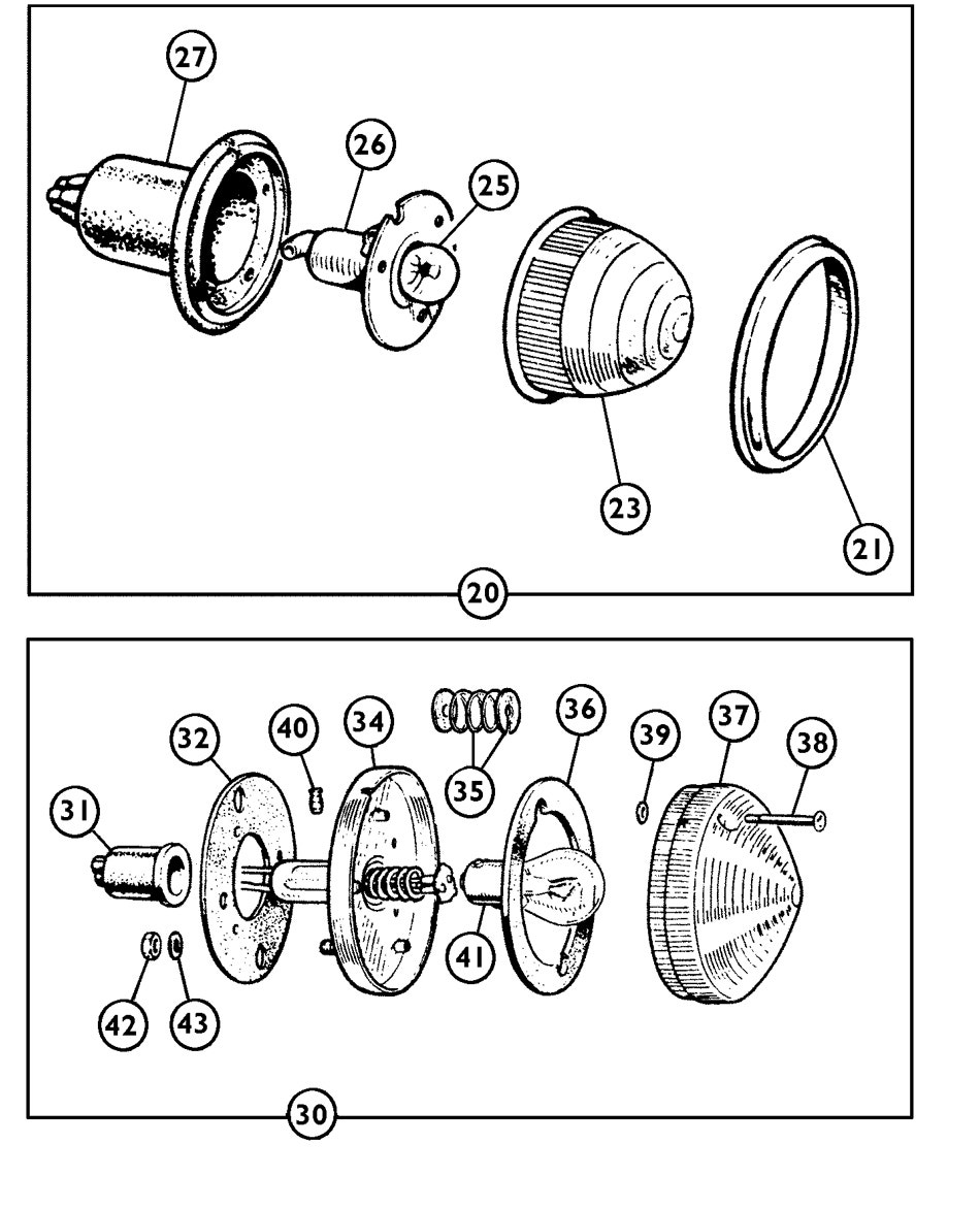 Mk1 & Mk2 Front Flasher Lamp