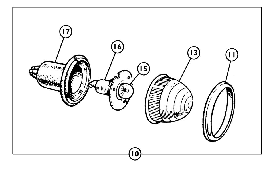 Mk3 Rear Reverse Lamp 1967-69