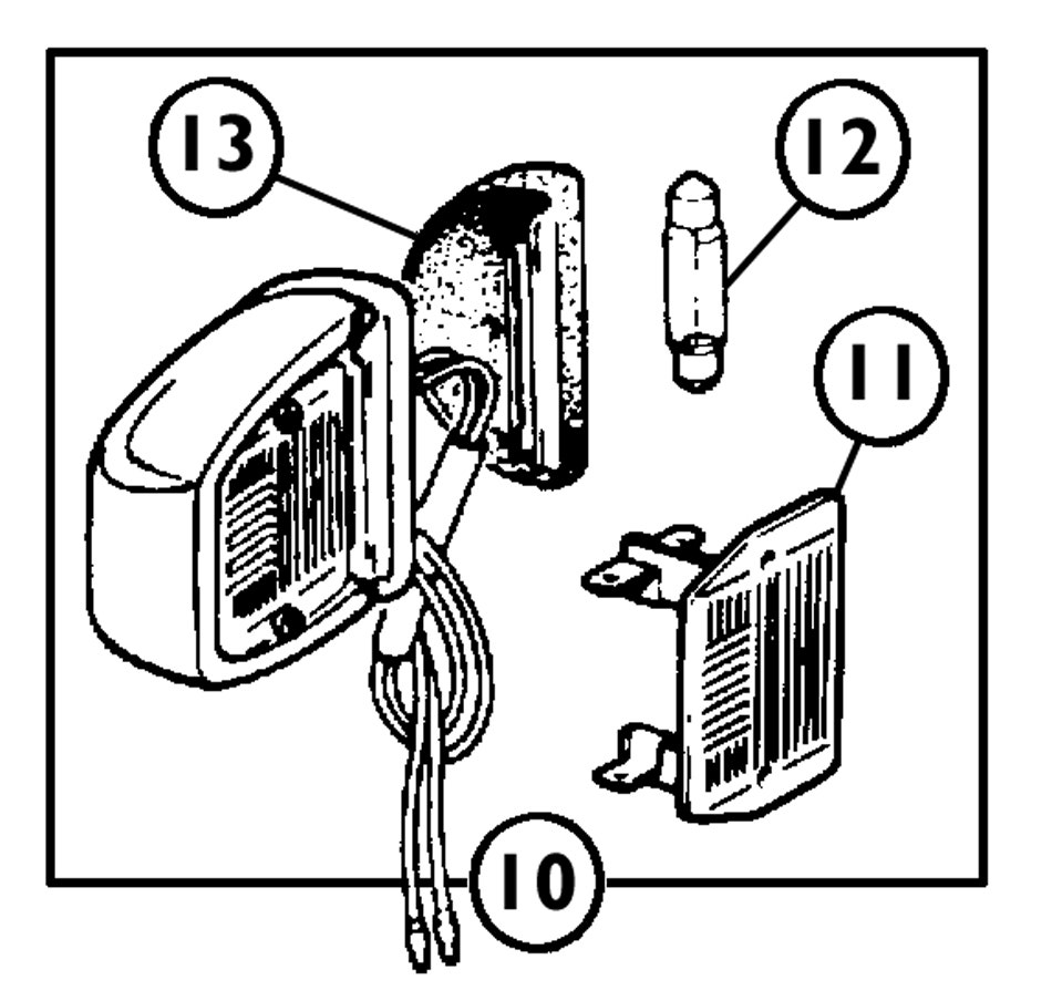 1500 Rear License Lamp 1973-76
