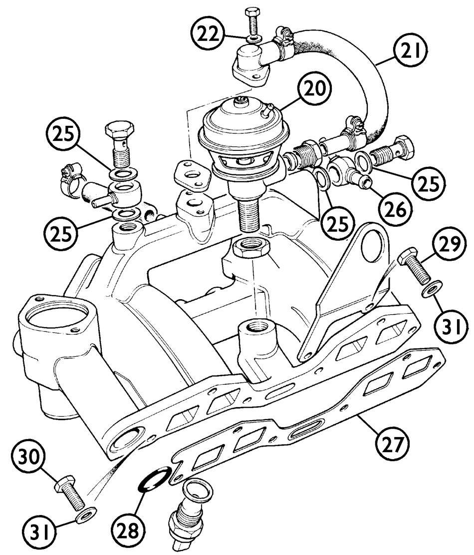 TR7 Intake Manifold 1977-'80