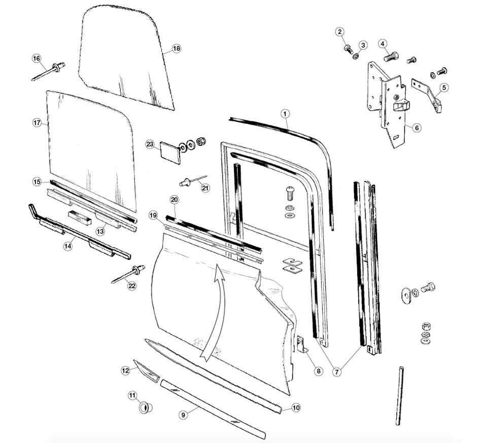 Outer Door Fittings, LWB