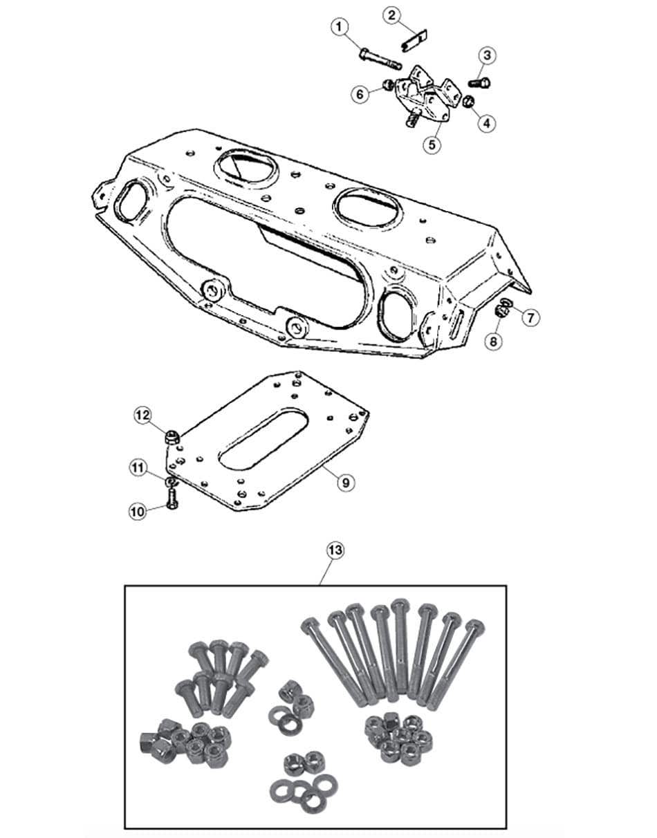 Rear Suspension, I.R.S. Mount Components