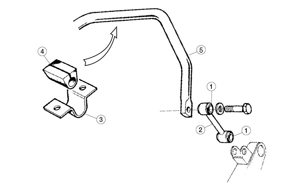 Rear Sway Bar, Series I & II