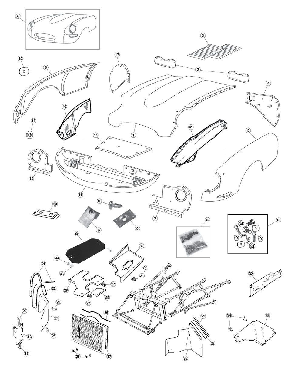 Front Body Panels, Series I & II