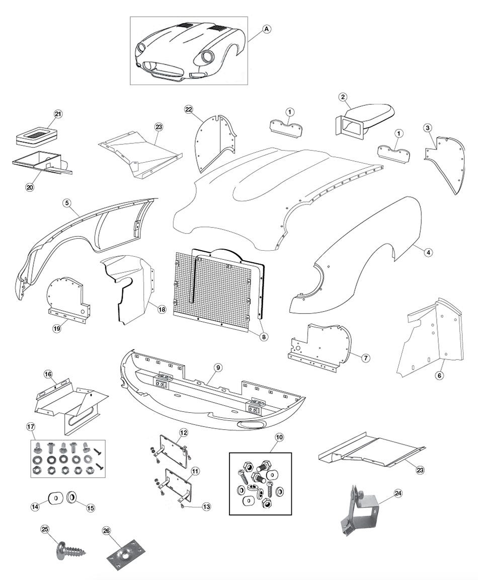 Front Body Panels, Series III