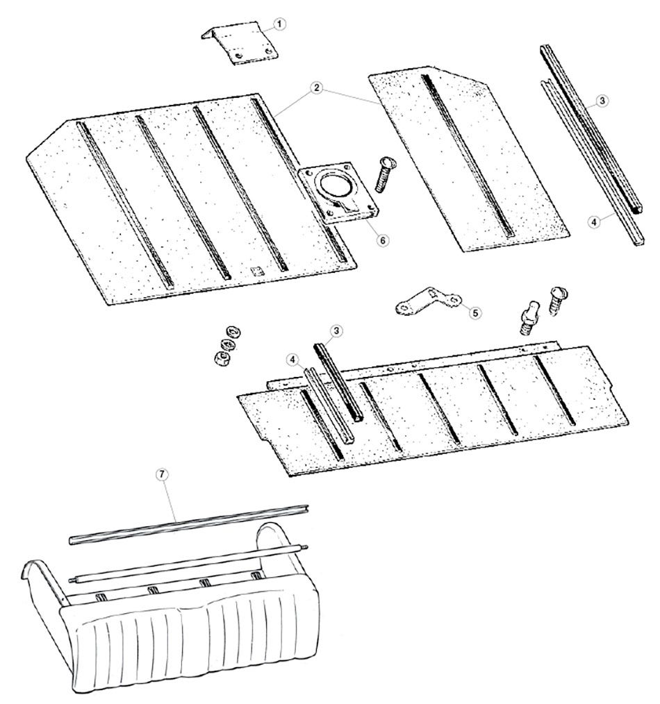 Luggage Area Fittings, V-12 2+2
